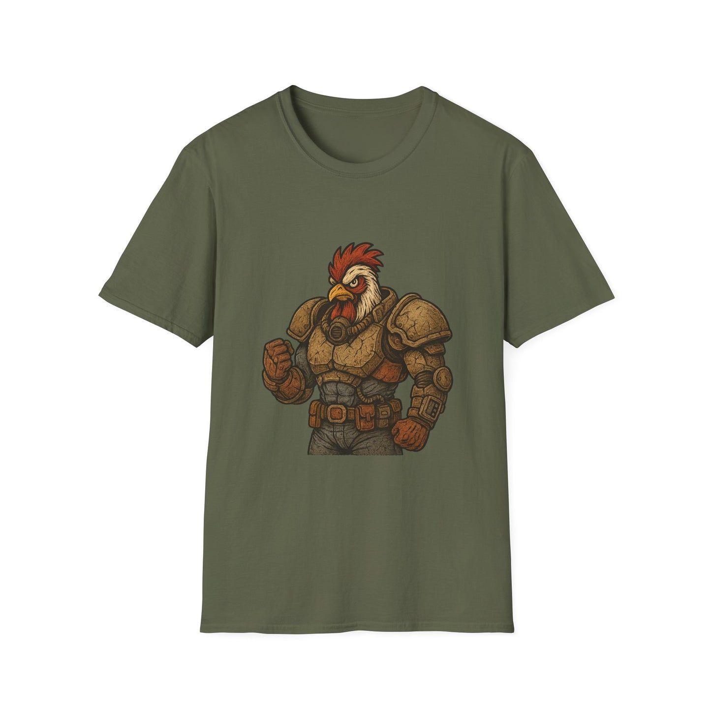 Rooster Softstyle T-Shirt - The Fallout Rooster Design