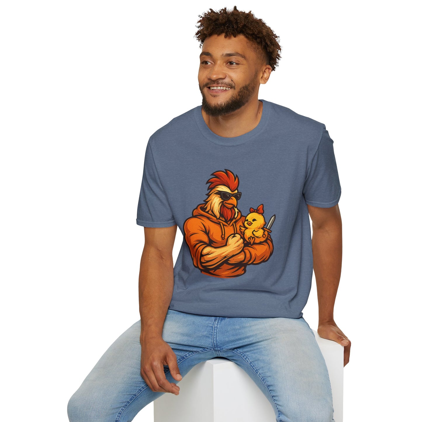 T-Shirt - The Girl Daddy Rooster Daddy Gallo with his little chick