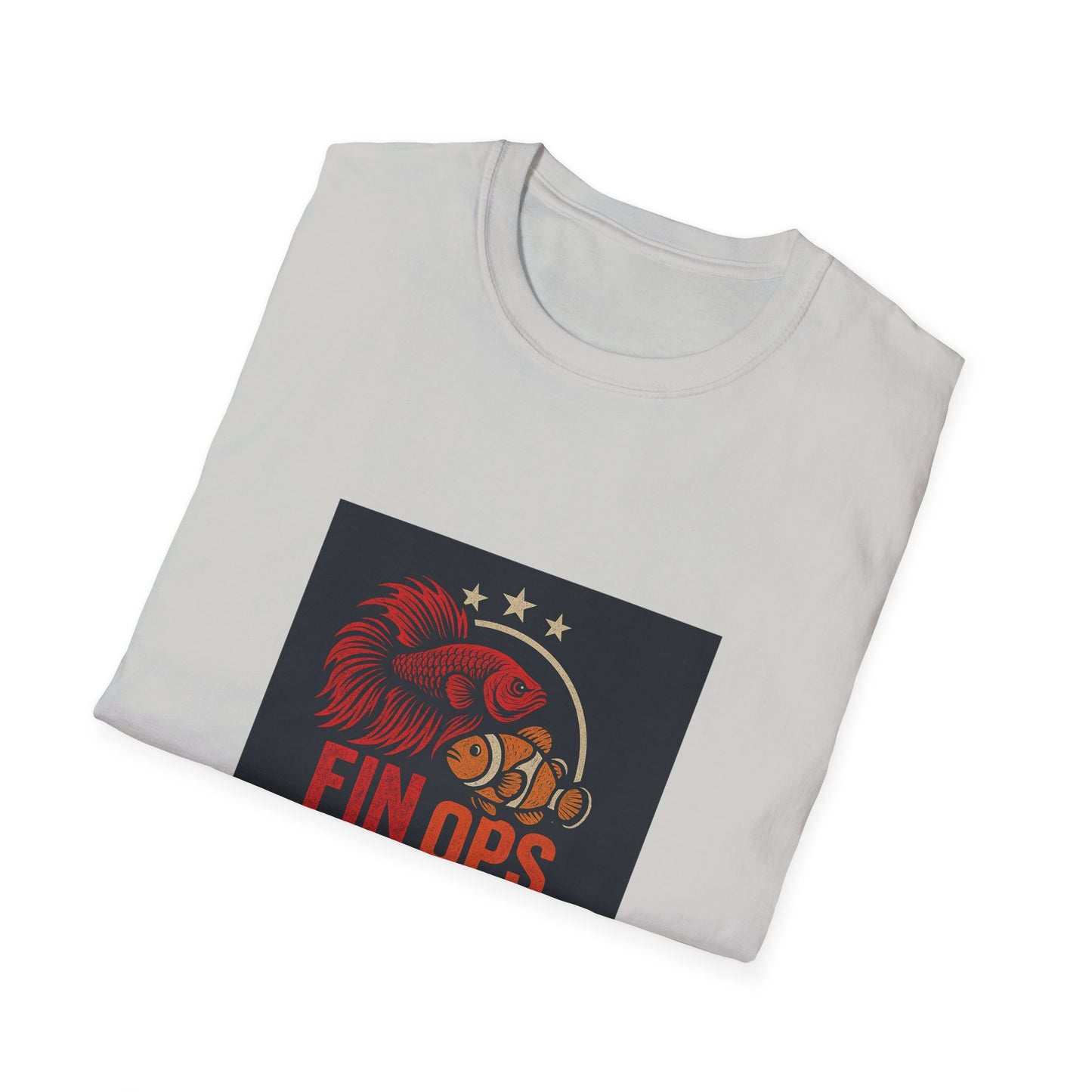 Aquarium Enthusiast Tee - Betta Fish and Clown fish Unisex Softstyle T-Shirt