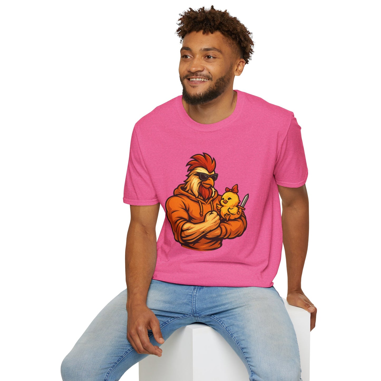 T-Shirt - The Girl Daddy Rooster Daddy Gallo with his little chick