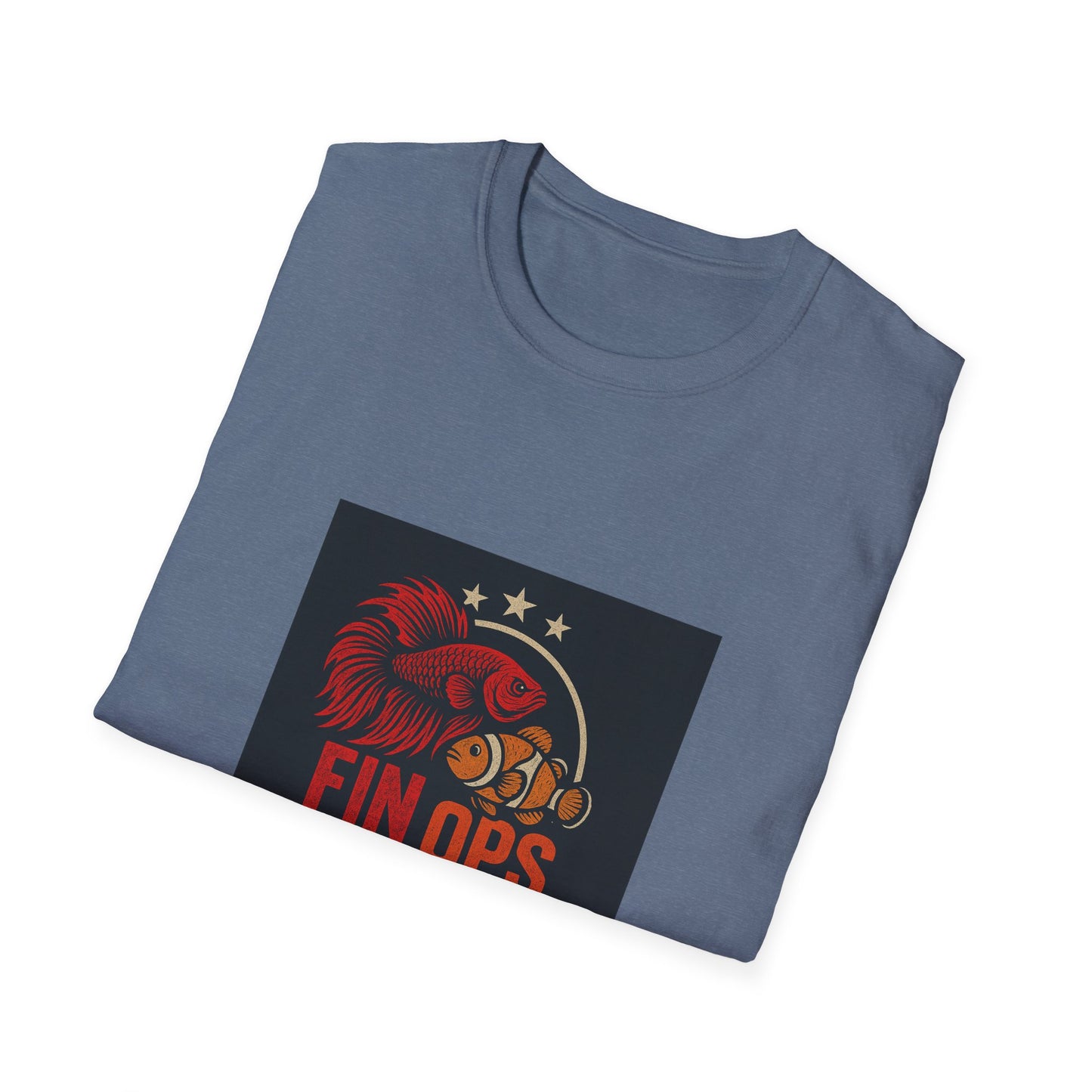 Aquarium Enthusiast Tee - Betta Fish and Clown fish Unisex Softstyle T-Shirt