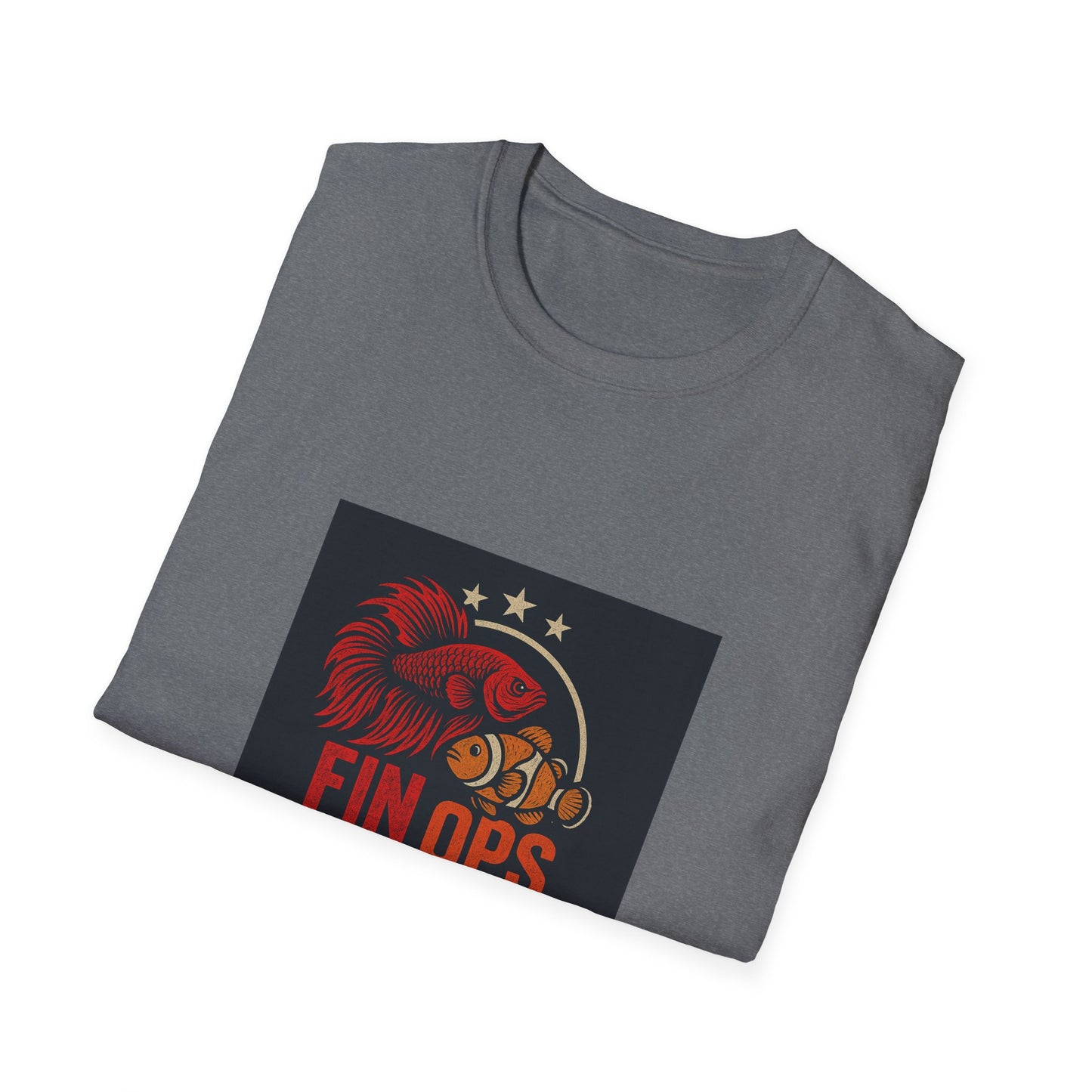 Aquarium Enthusiast Tee - Betta Fish and Clown fish Unisex Softstyle T-Shirt