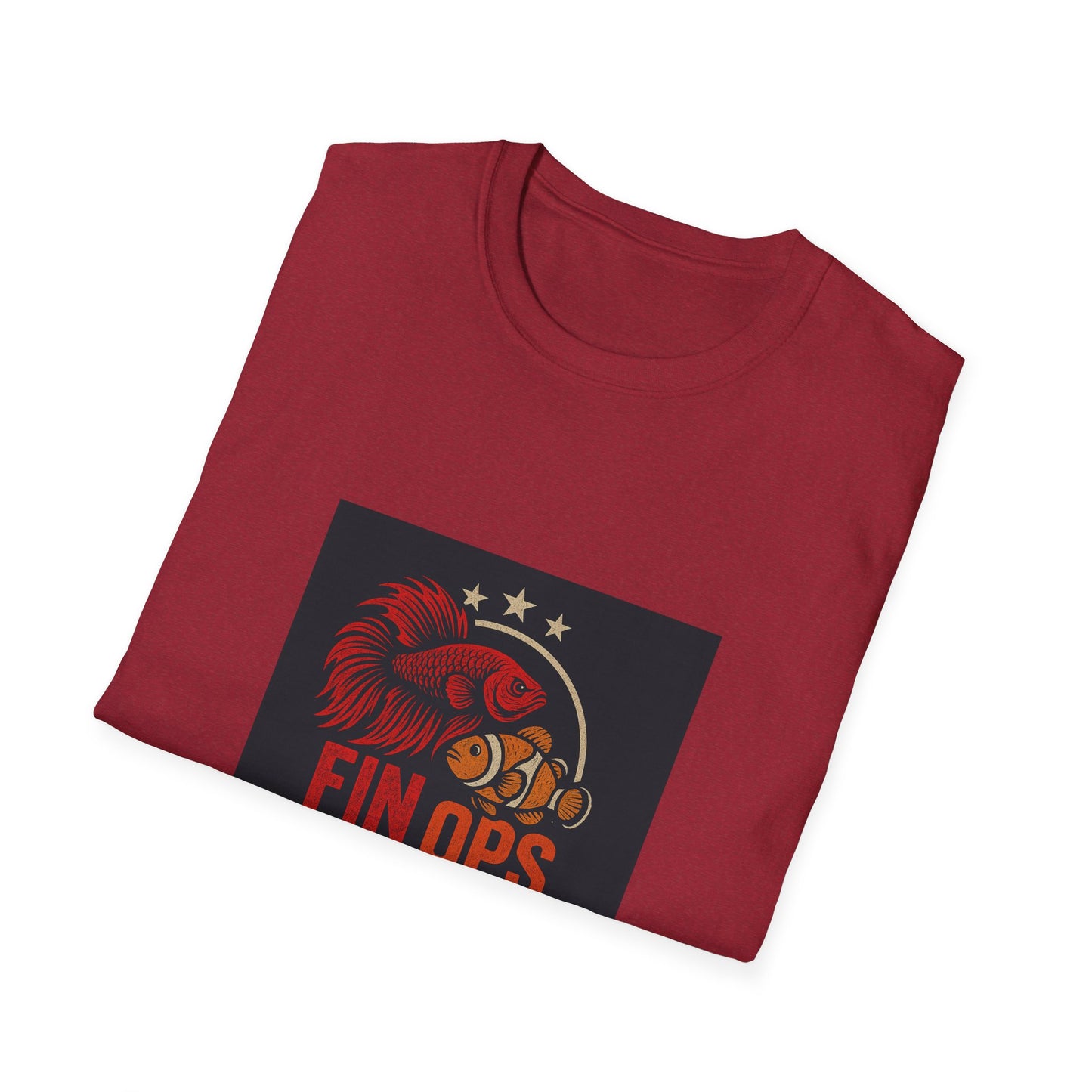 Aquarium Enthusiast Tee - Betta Fish and Clown fish Unisex Softstyle T-Shirt