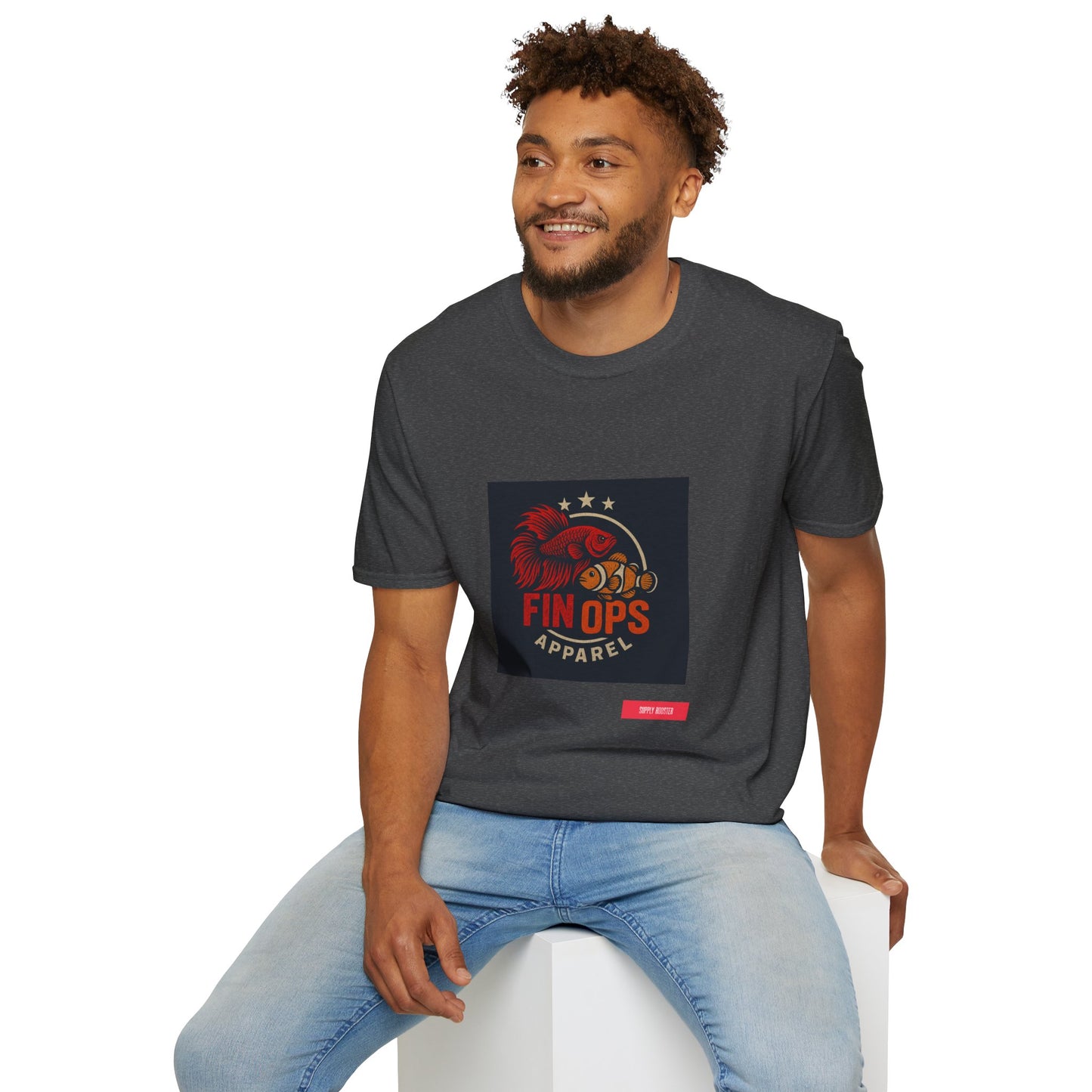 Aquarium Enthusiast Tee - Betta Fish and Clown fish Unisex Softstyle T-Shirt
