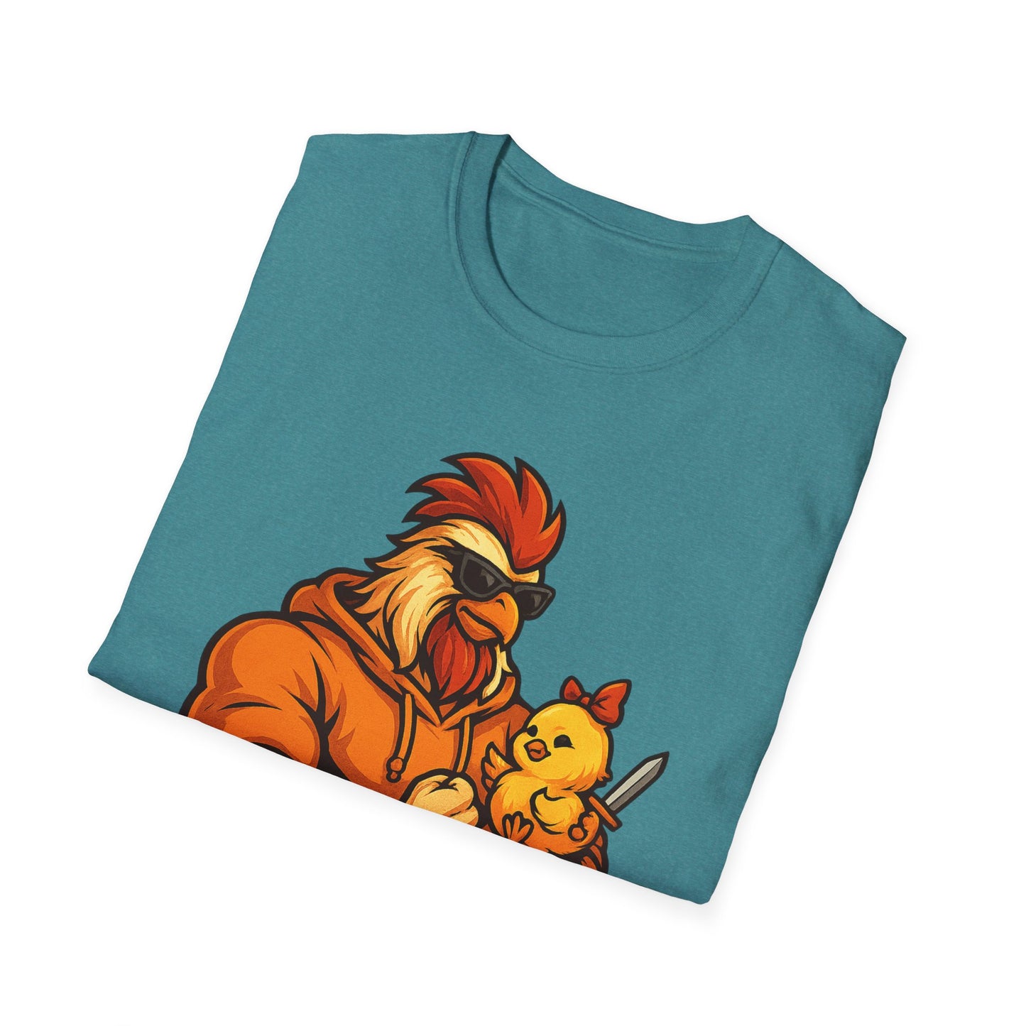 T-Shirt - The Girl Daddy Rooster Daddy Gallo with his little chick