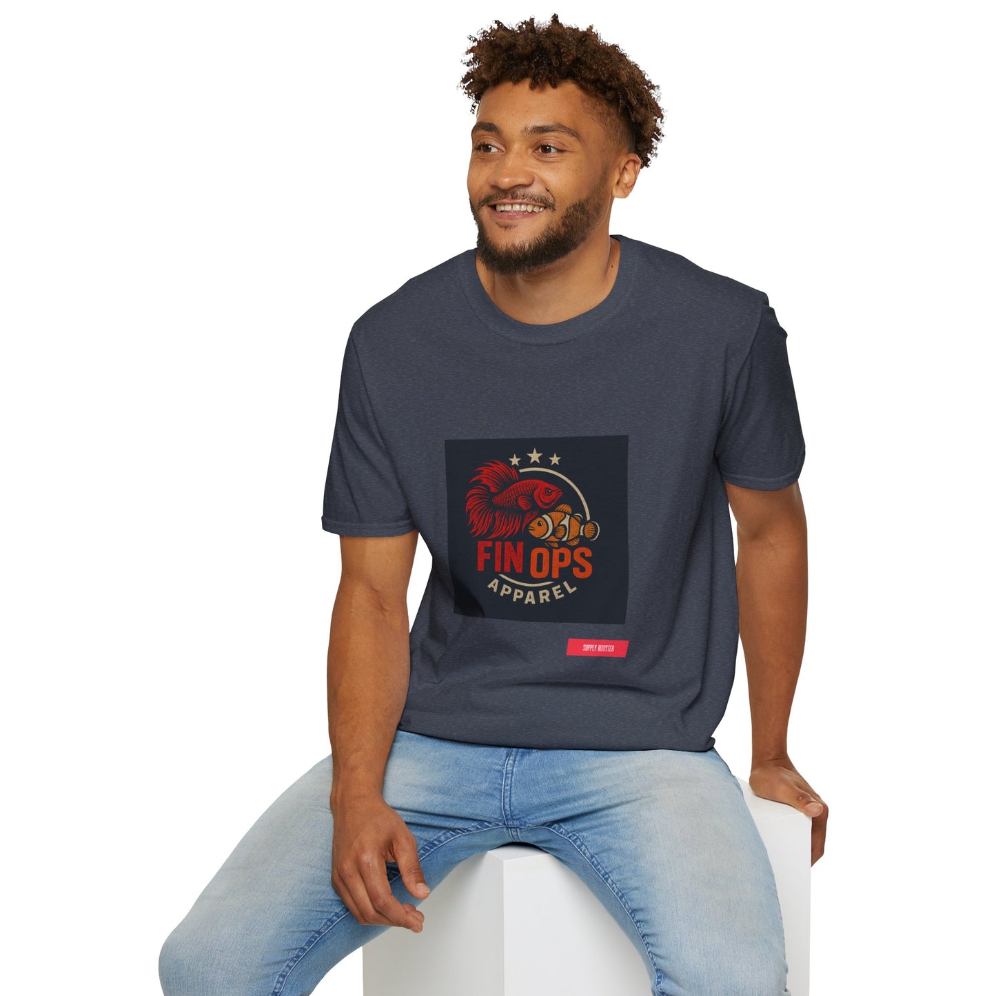 Aquarium Enthusiast Tee - Betta Fish and Clown fish Unisex Softstyle T-Shirt