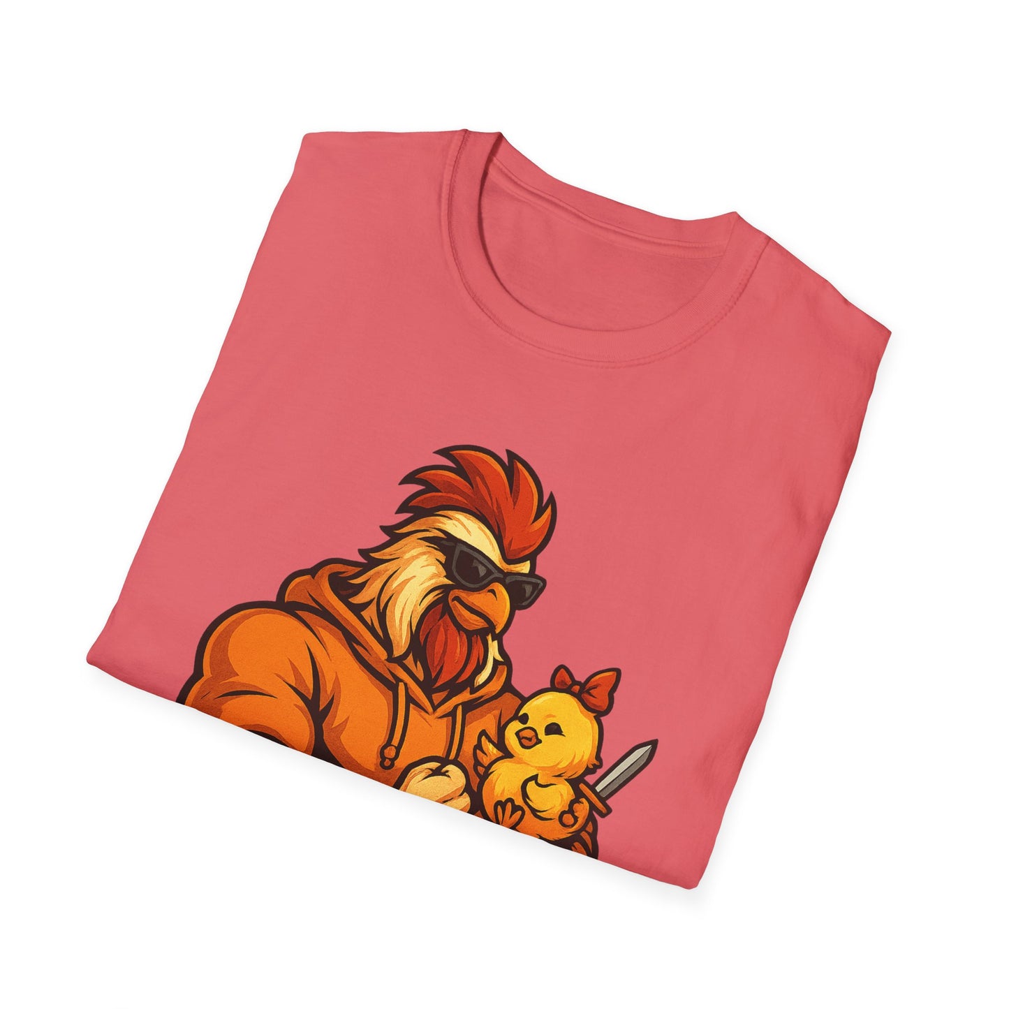 T-Shirt - The Girl Daddy Rooster Daddy Gallo with his little chick