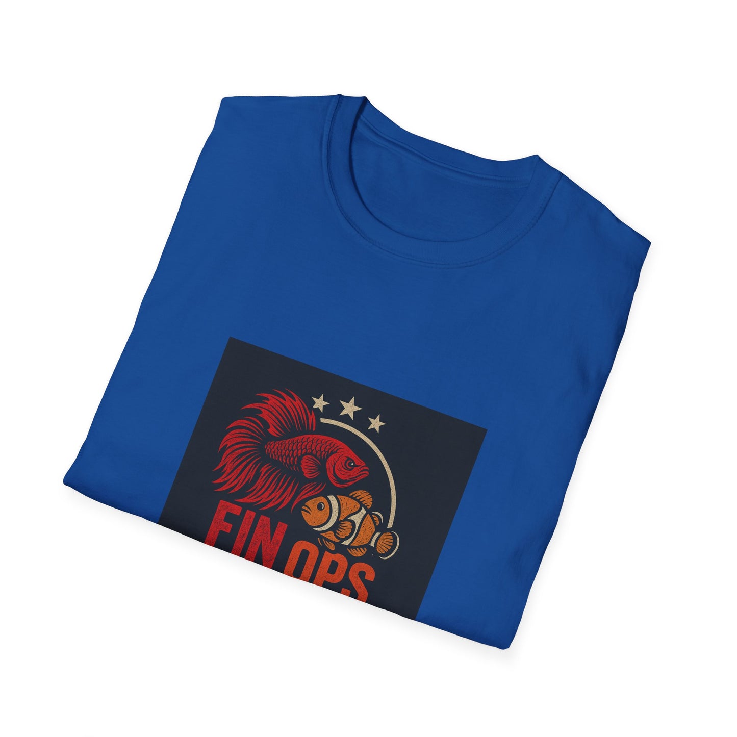 Aquarium Enthusiast Tee - Betta Fish and Clown fish Unisex Softstyle T-Shirt