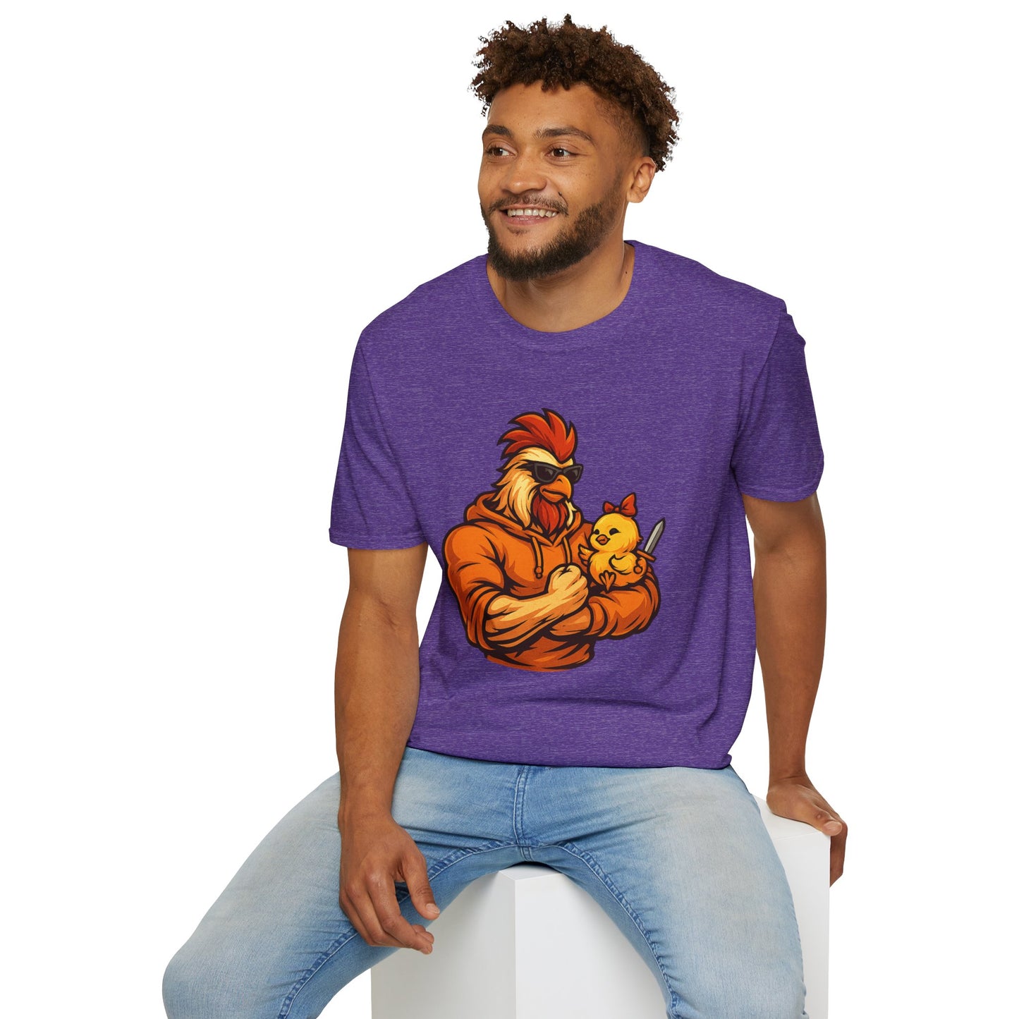 T-Shirt - The Girl Daddy Rooster Daddy Gallo with his little chick