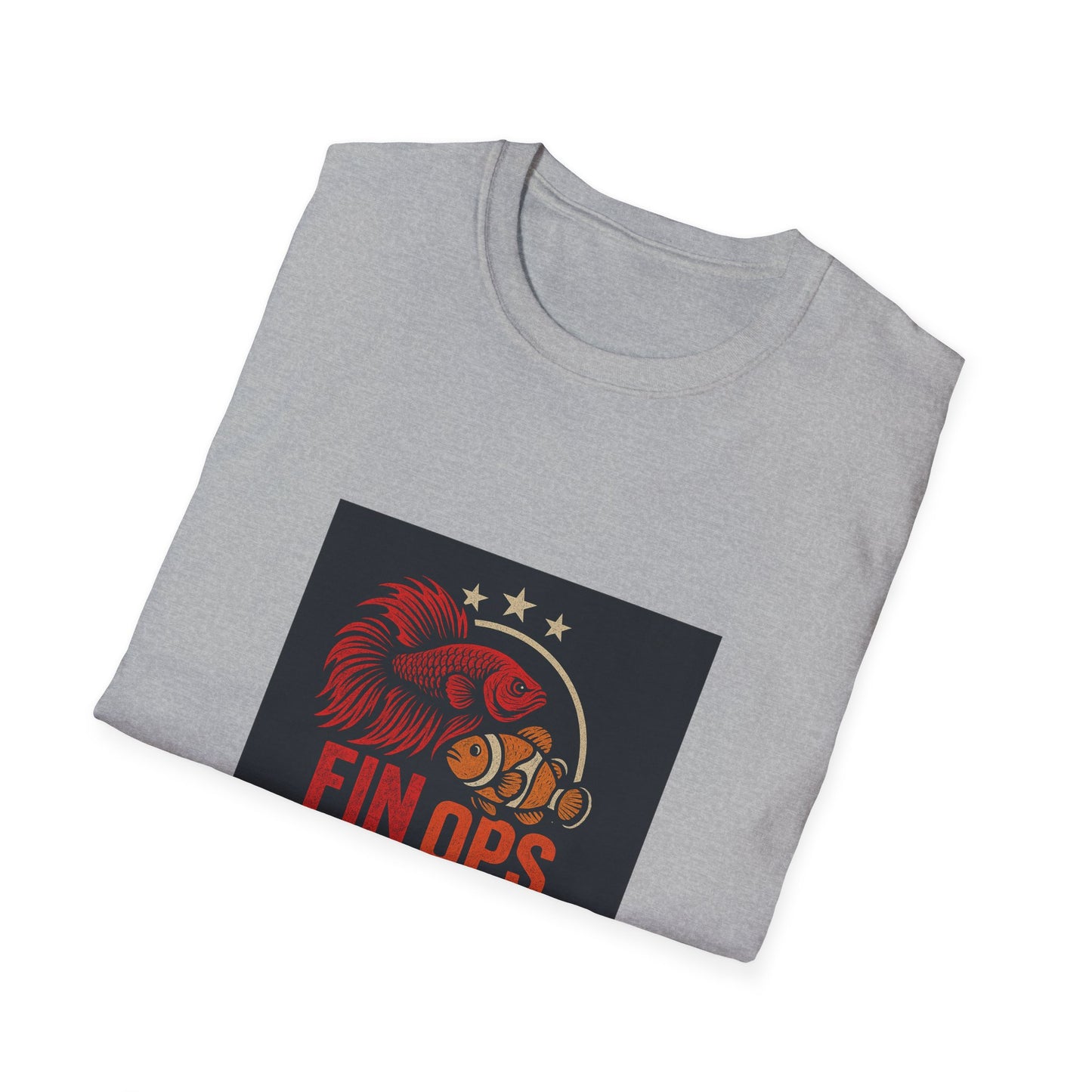Aquarium Enthusiast Tee - Betta Fish and Clown fish Unisex Softstyle T-Shirt
