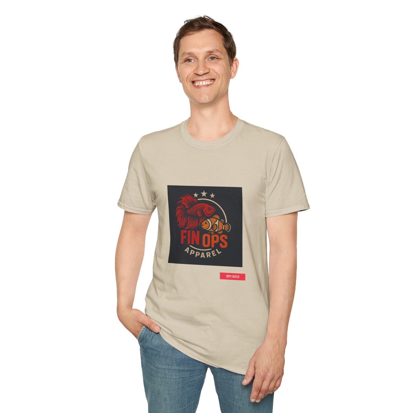 Aquarium Enthusiast Tee - Betta Fish and Clown fish Unisex Softstyle T-Shirt