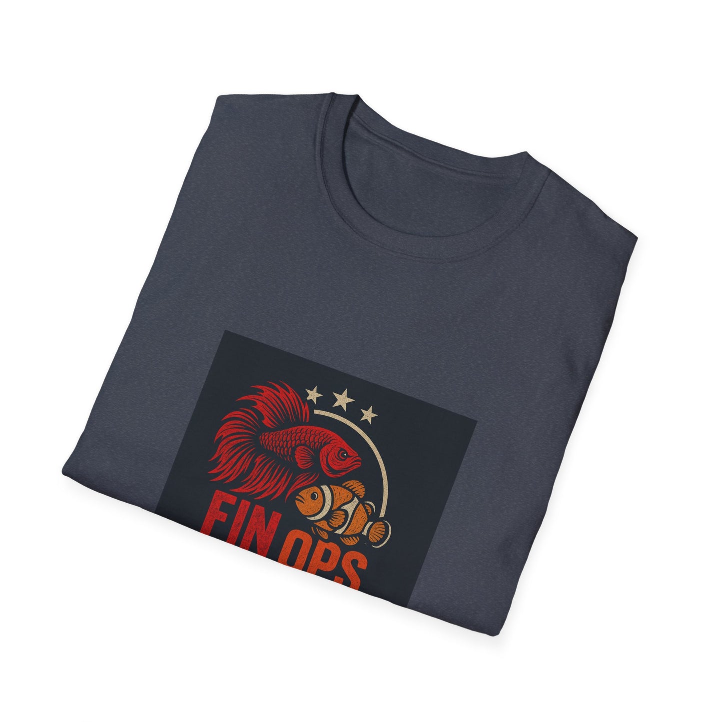 Aquarium Enthusiast Tee - Betta Fish and Clown fish Unisex Softstyle T-Shirt