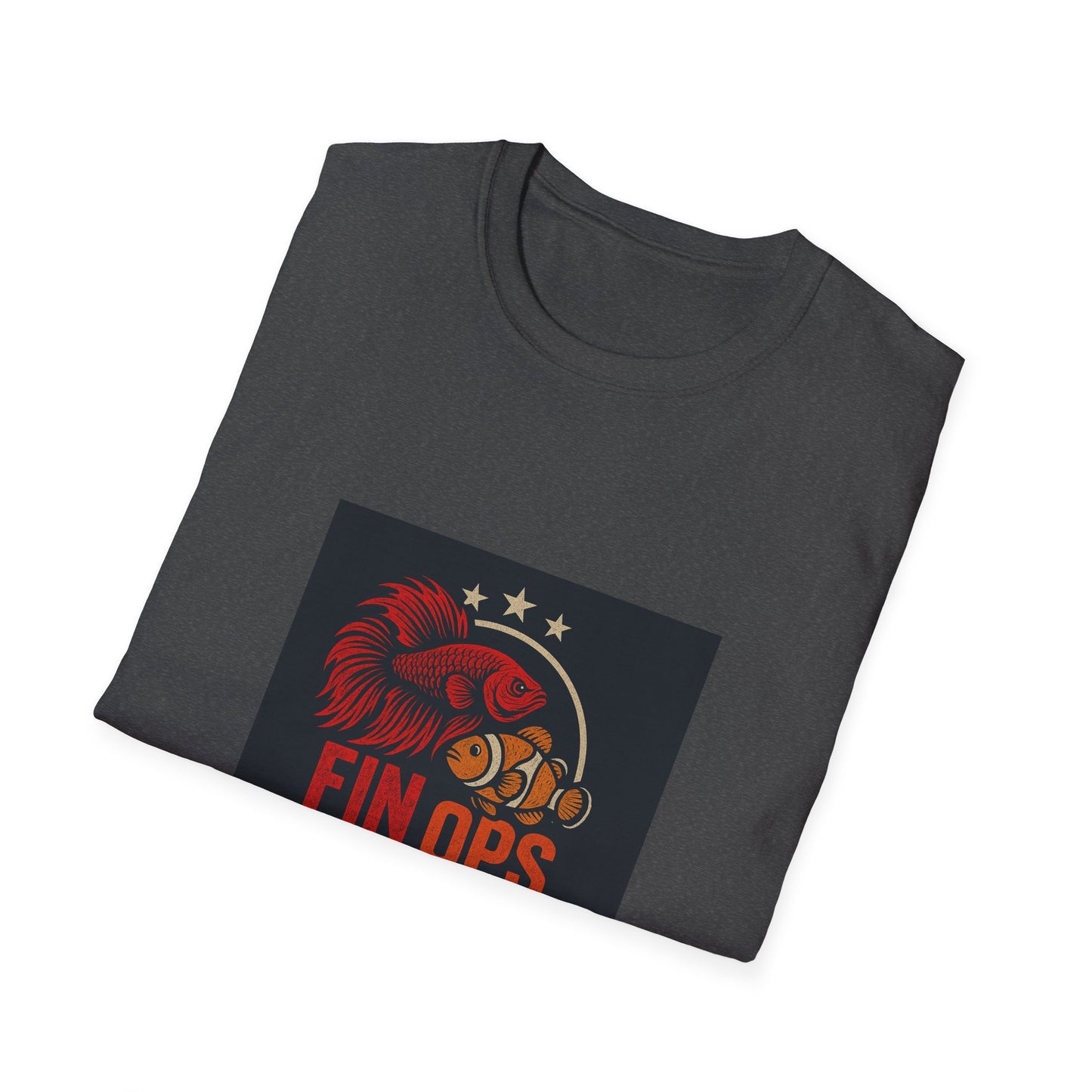 Aquarium Enthusiast Tee - Betta Fish and Clown fish Unisex Softstyle T-Shirt