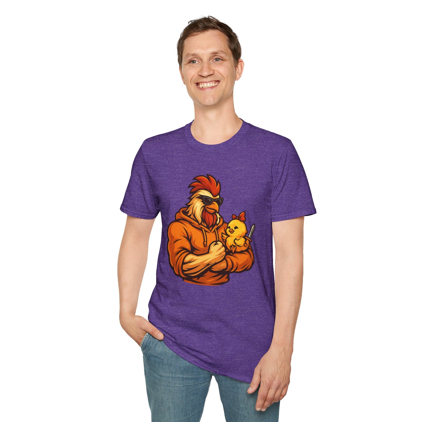 T-Shirt - The Girl Daddy Rooster Daddy Gallo with his little chick