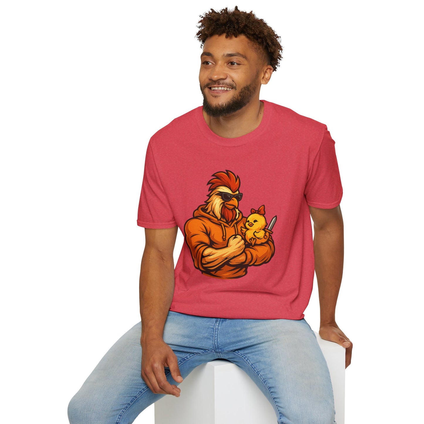 T-Shirt - The Girl Daddy Rooster Daddy Gallo with his little chick