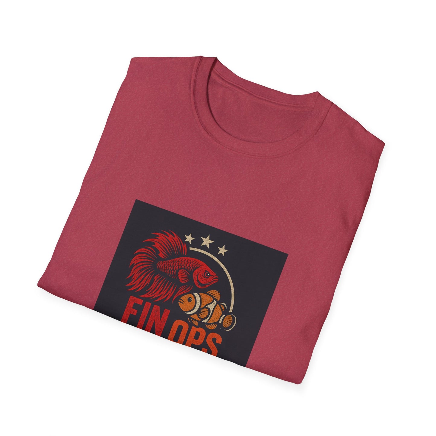 Aquarium Enthusiast Tee - Betta Fish and Clown fish Unisex Softstyle T-Shirt