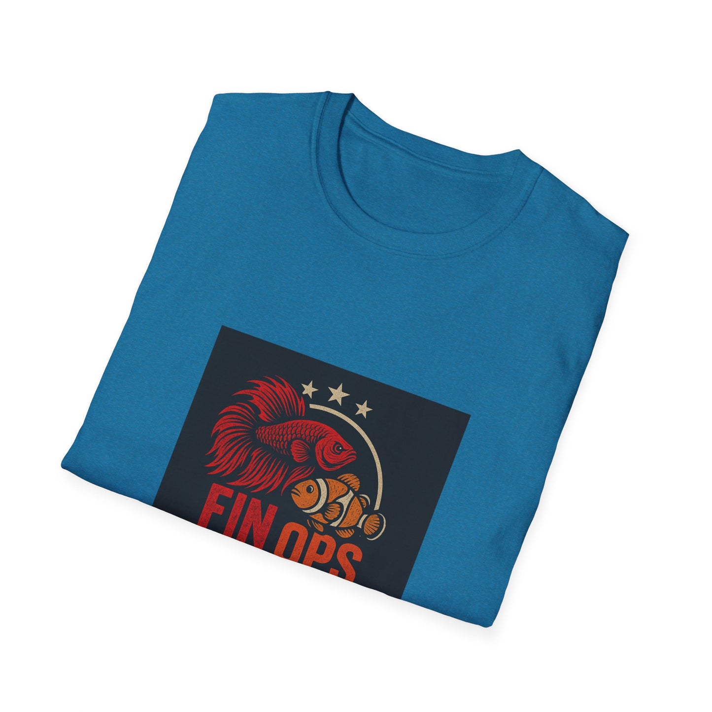Aquarium Enthusiast Tee - Betta Fish and Clown fish Unisex Softstyle T-Shirt