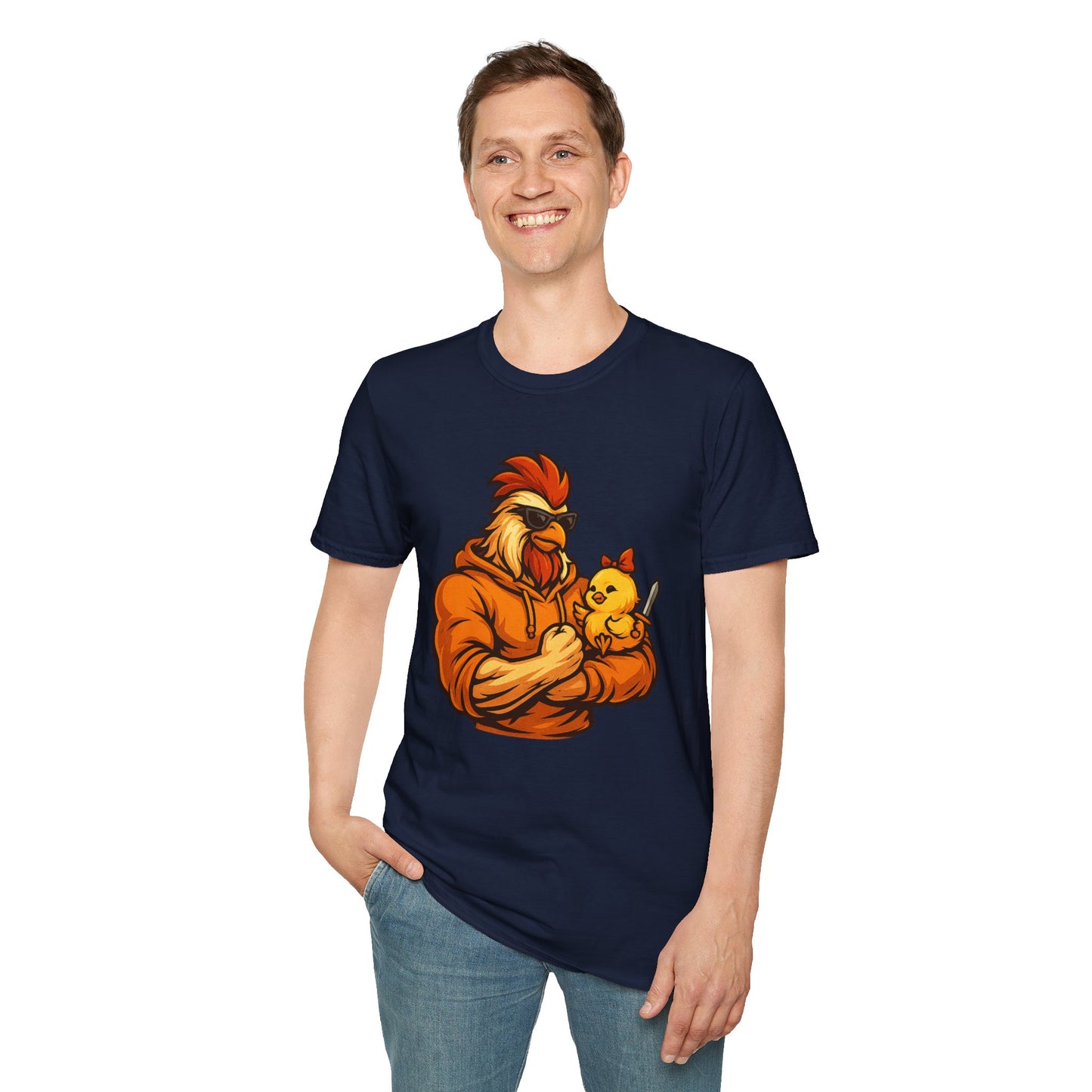T-Shirt - The Girl Daddy Rooster Daddy Gallo with his little chick