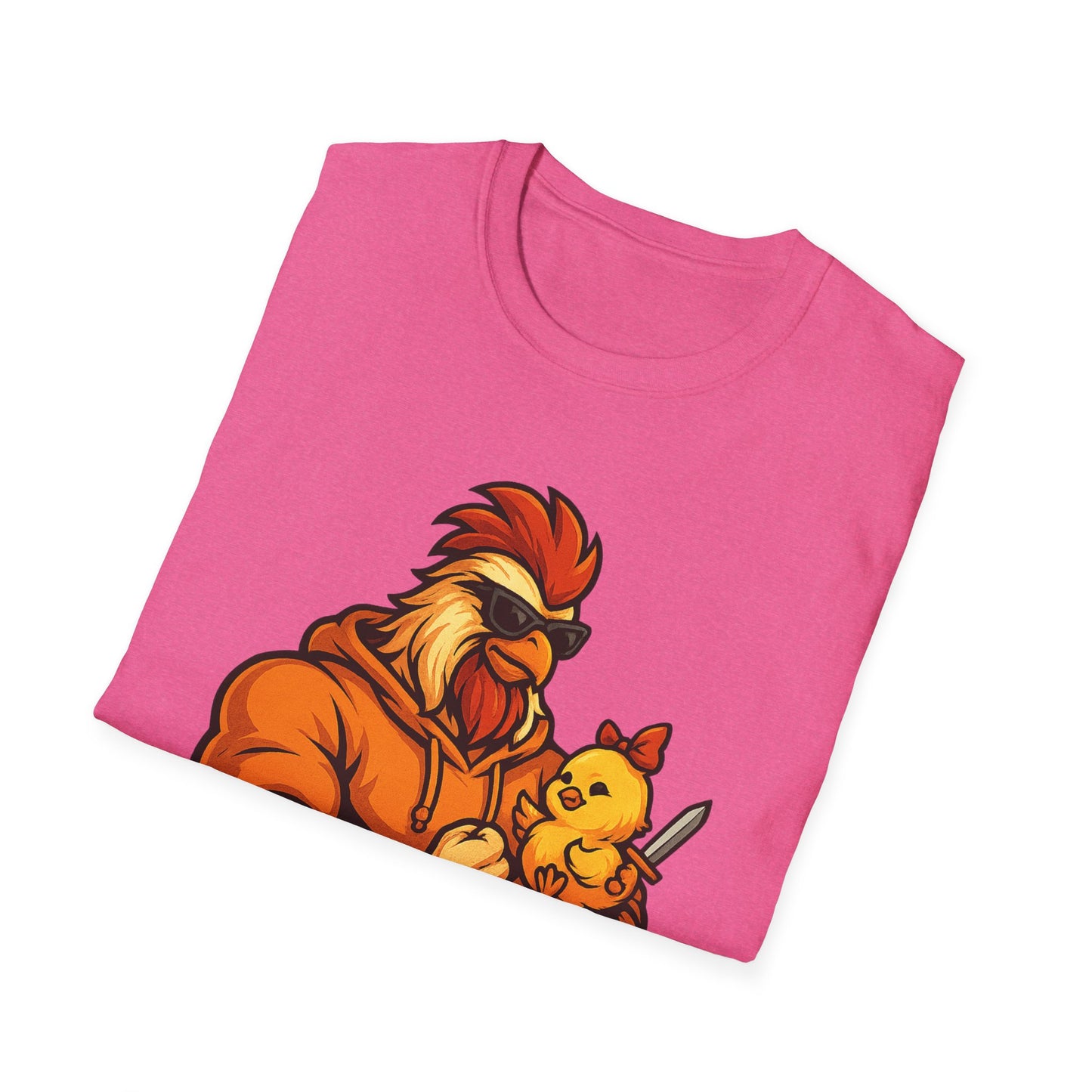 T-Shirt - The Girl Daddy Rooster Daddy Gallo with his little chick