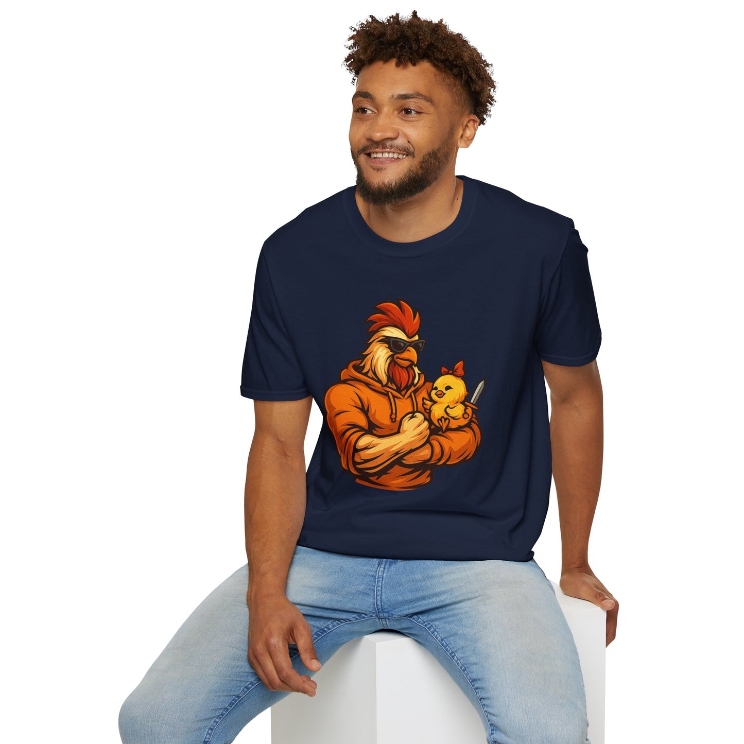 T-Shirt - The Girl Daddy Rooster Daddy Gallo with his little chick