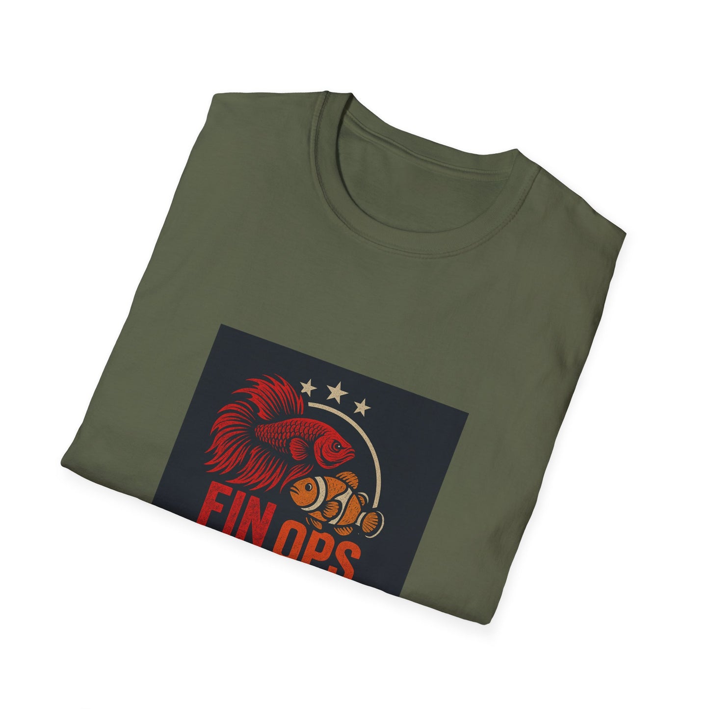 Aquarium Enthusiast Tee - Betta Fish and Clown fish Unisex Softstyle T-Shirt