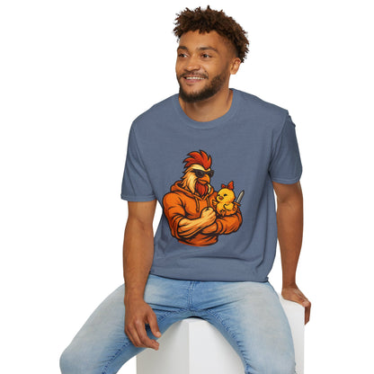 T-Shirt - The Girl Daddy Rooster Daddy Gallo with his little chick