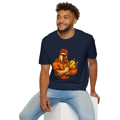 T-Shirt - The Girl Daddy Rooster Daddy Gallo with his little chick